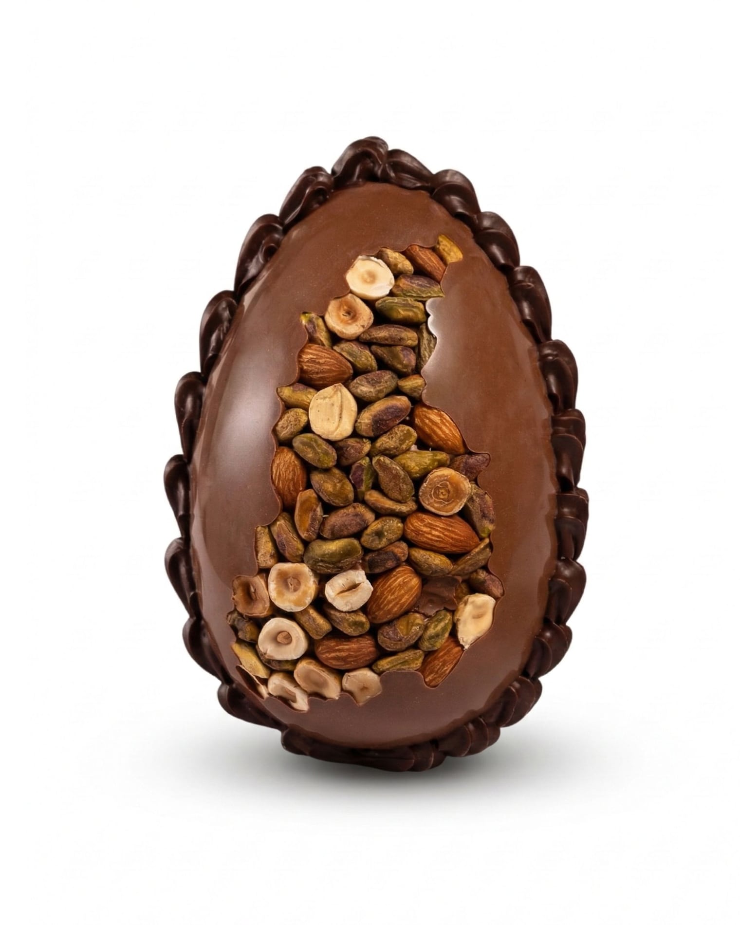 Huevo Pascua N6 Chocolate Leche con Frutos Secos