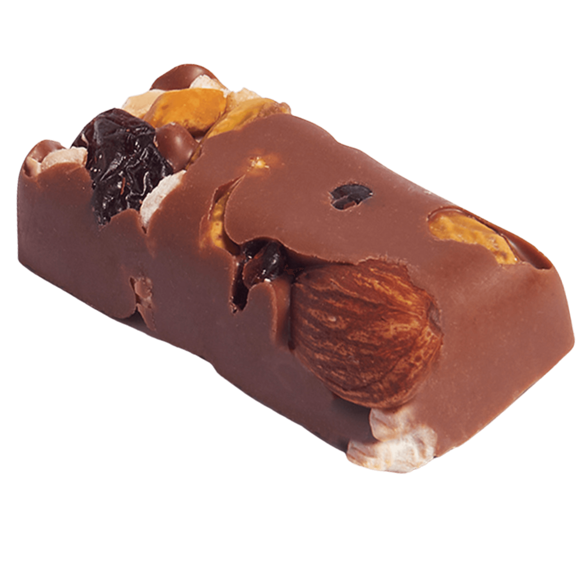 Frutos secos y chocolate leche