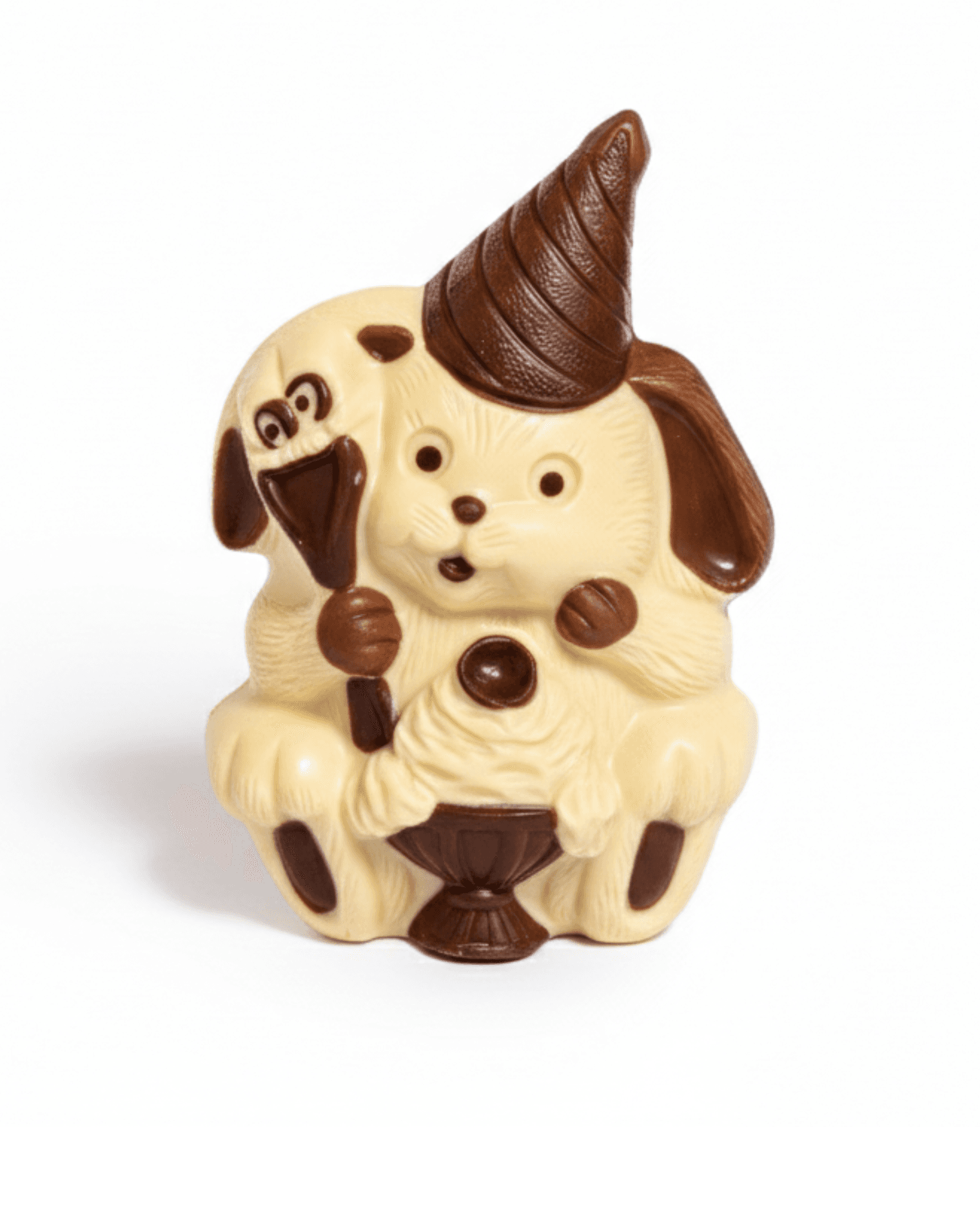 Perro con Helado Chocolate Blanco