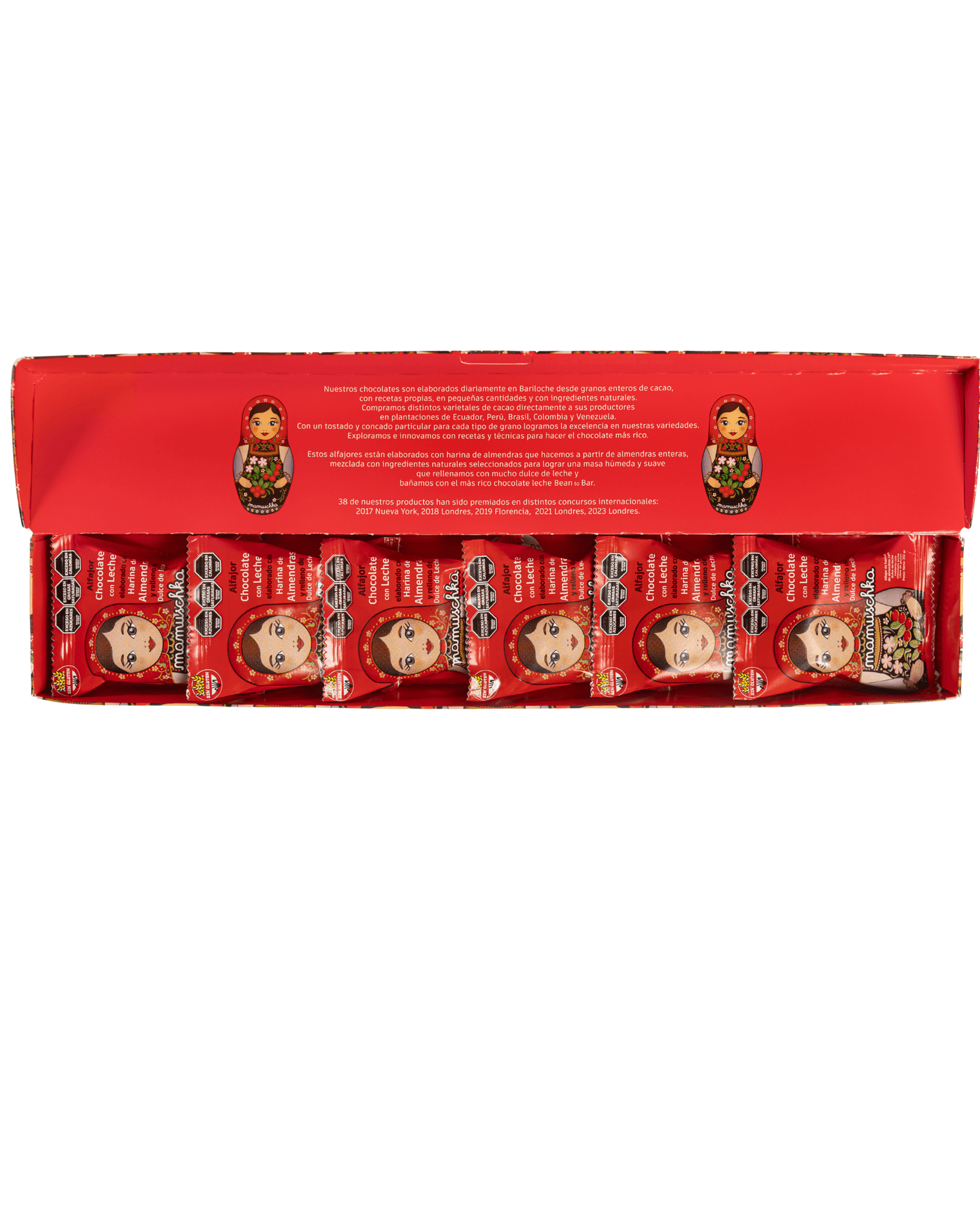Caja 6 Alfajores de chocolate con leche 
