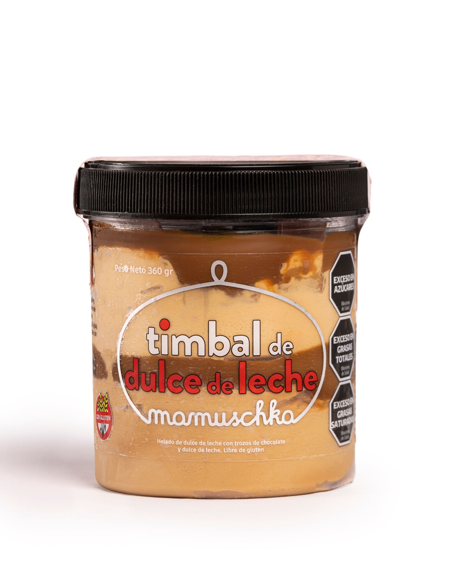 Helado en pote Timbal de dulce de leche