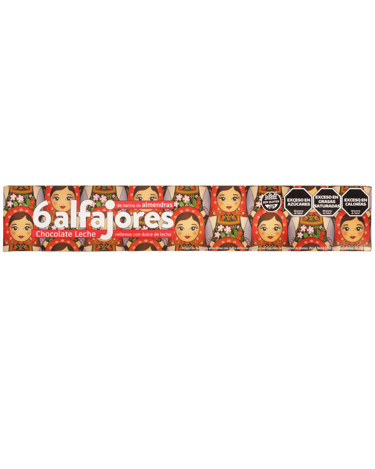 Caja 6 Alfajores de chocolate con leche 