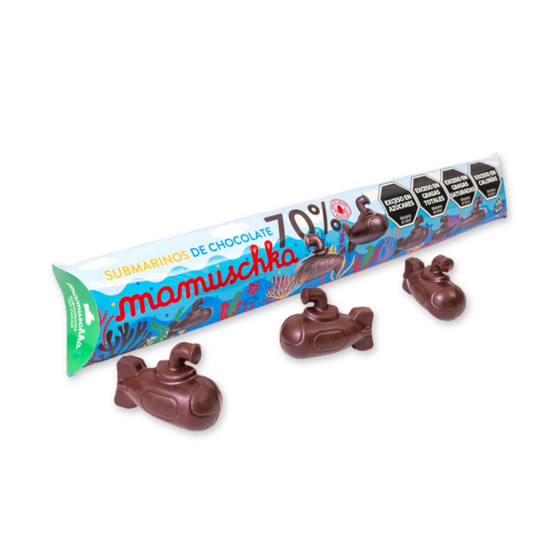Caja Submarinos 70% Cacao