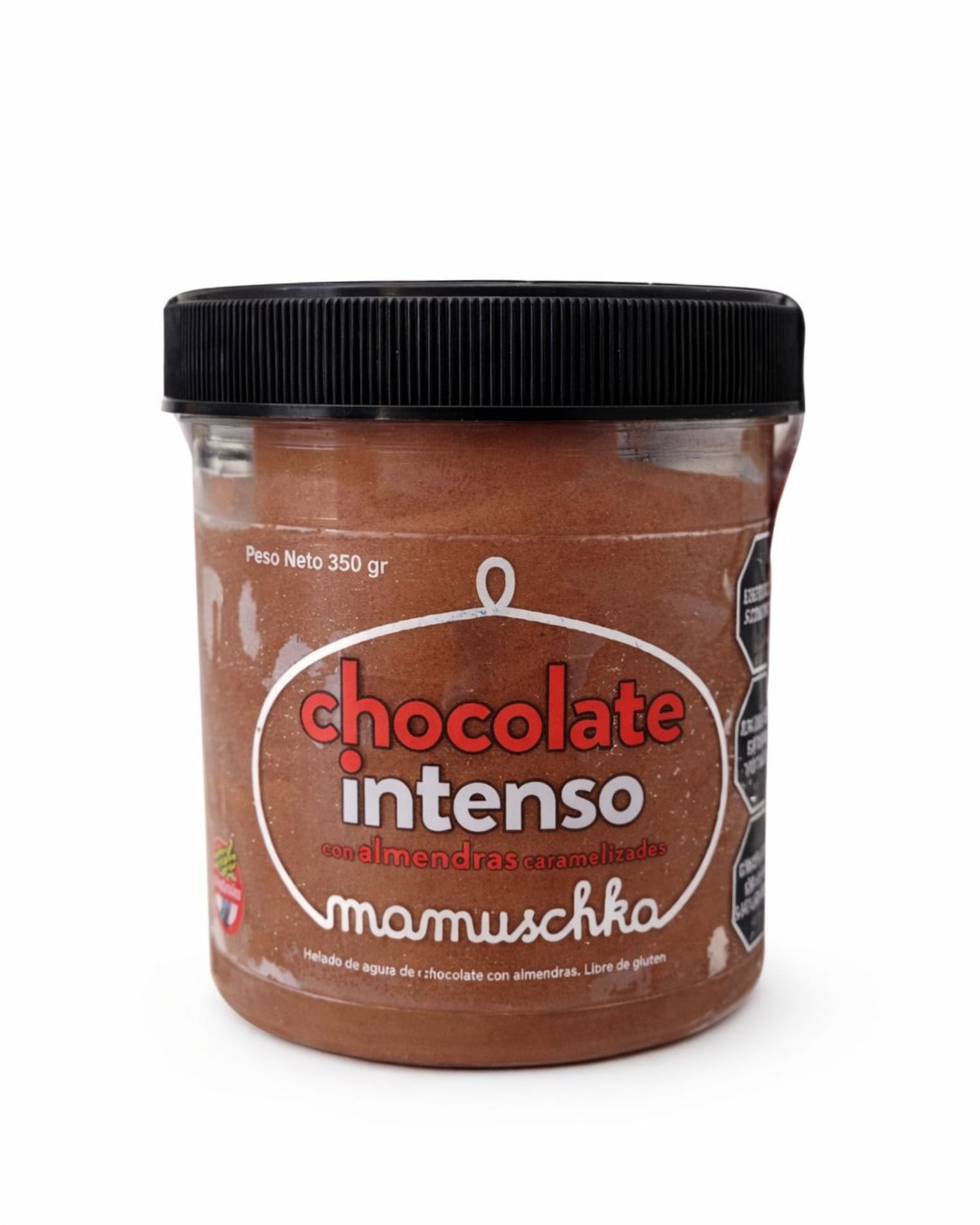 Helado de Chocolate Intenso con Almendras Caramelizadas
