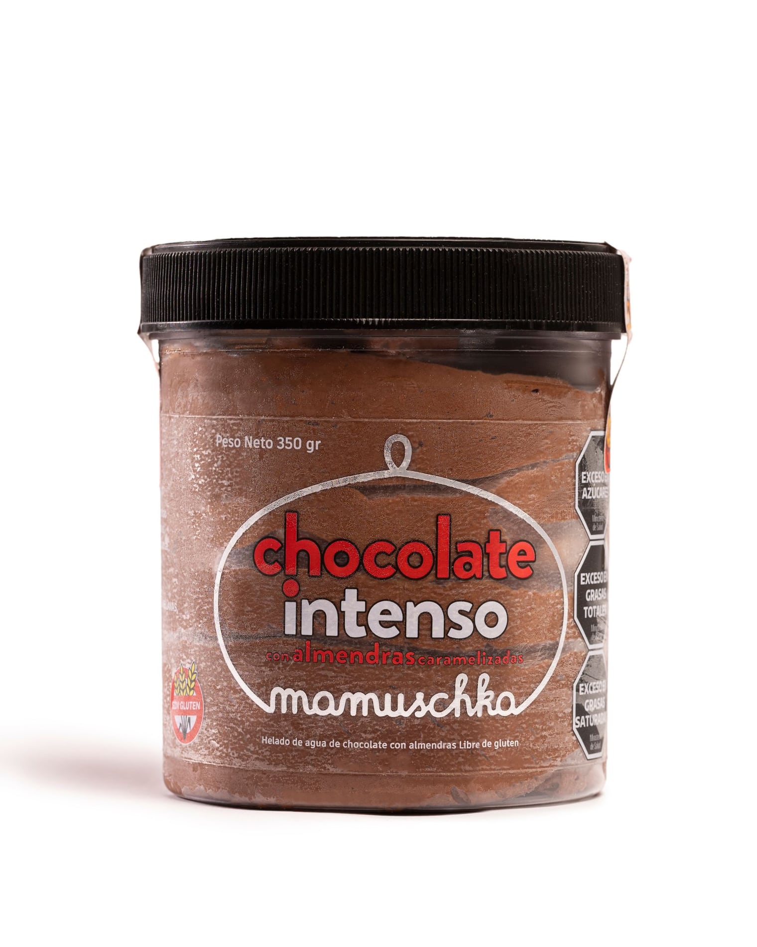 Helado de Chocolate Intenso con Almendras Caramelizadas