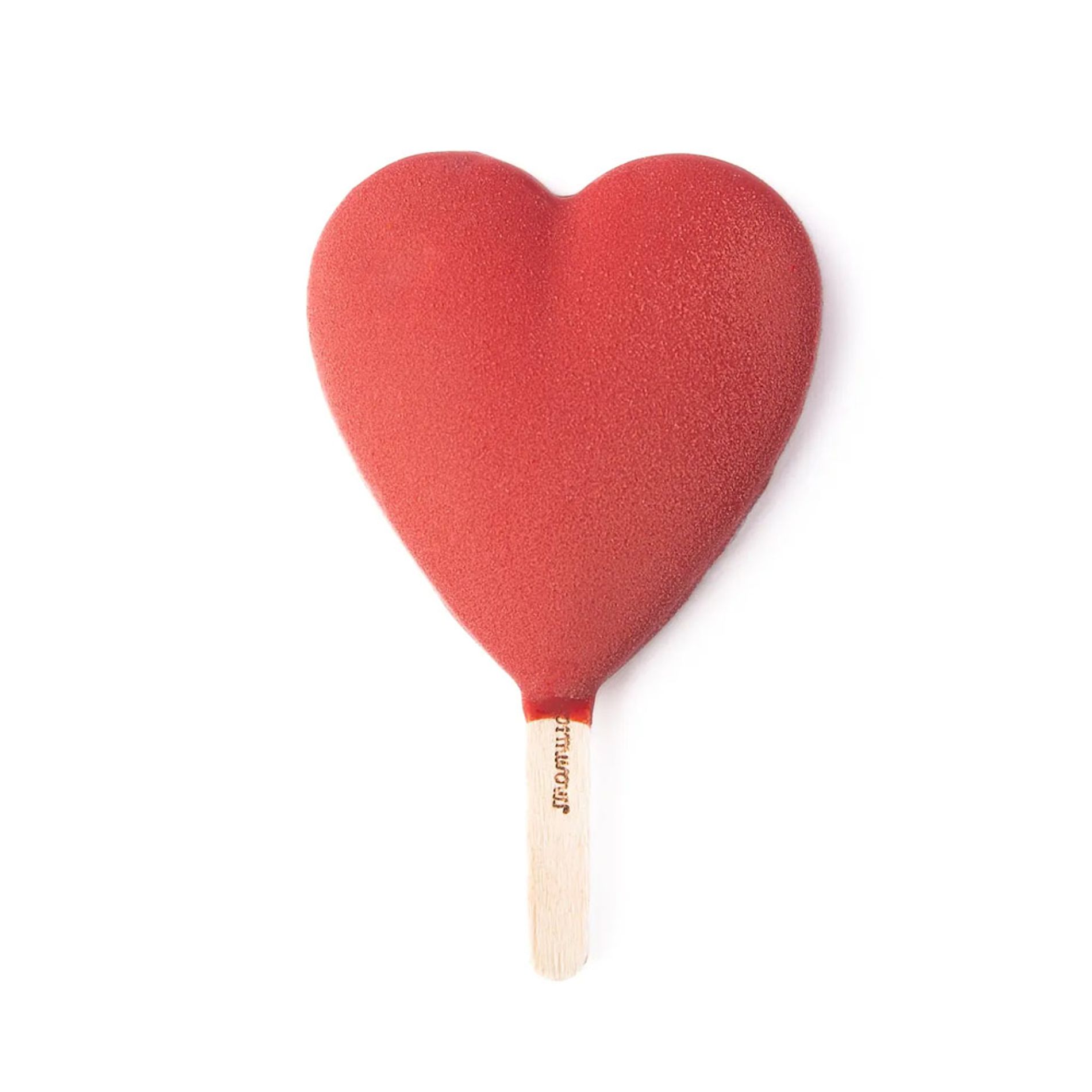 Paleta Corazón de Chocolate Blanco con MamuschCream