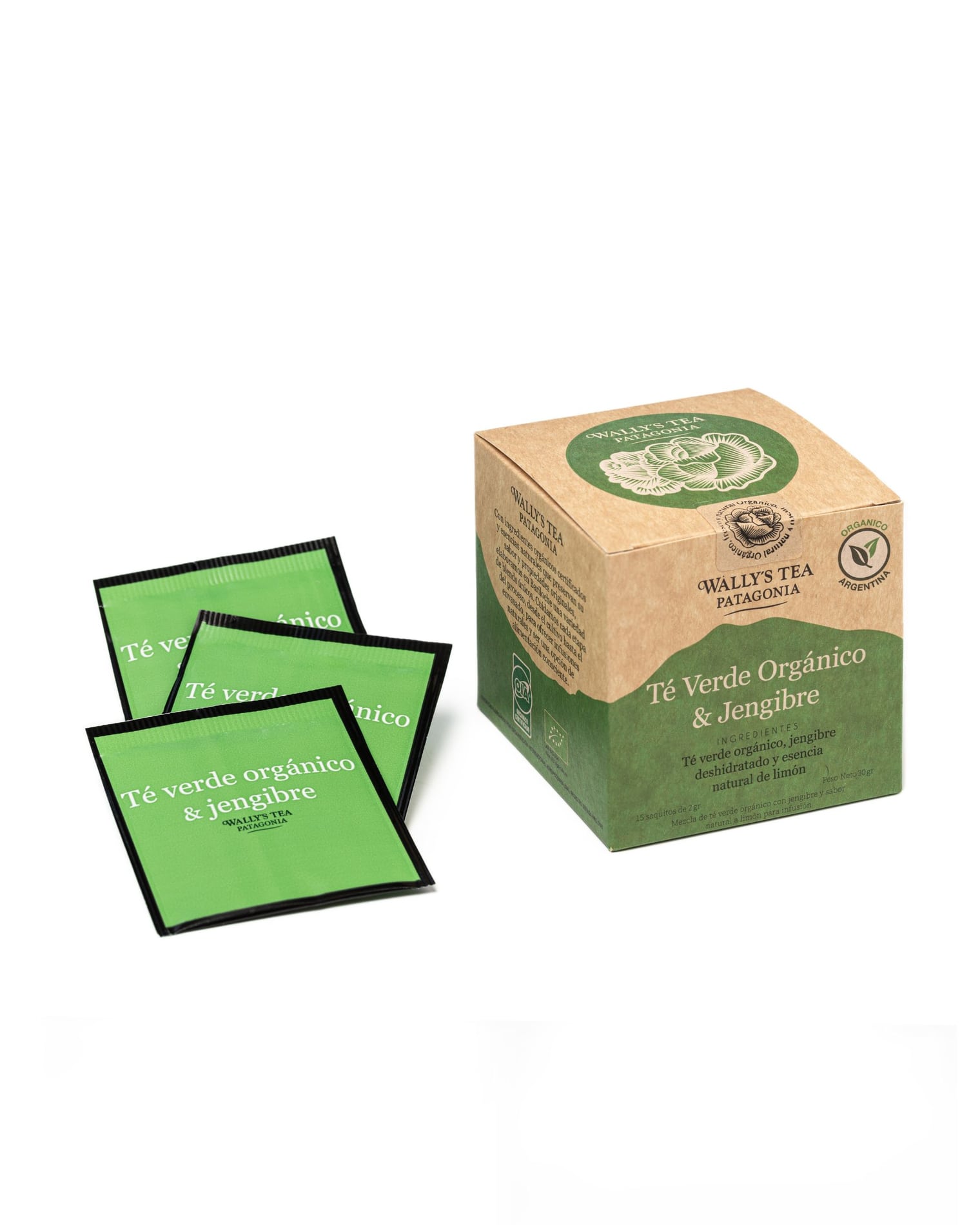 Té Verde Orgánico y Jengibre - Wally's Tea Patagonia